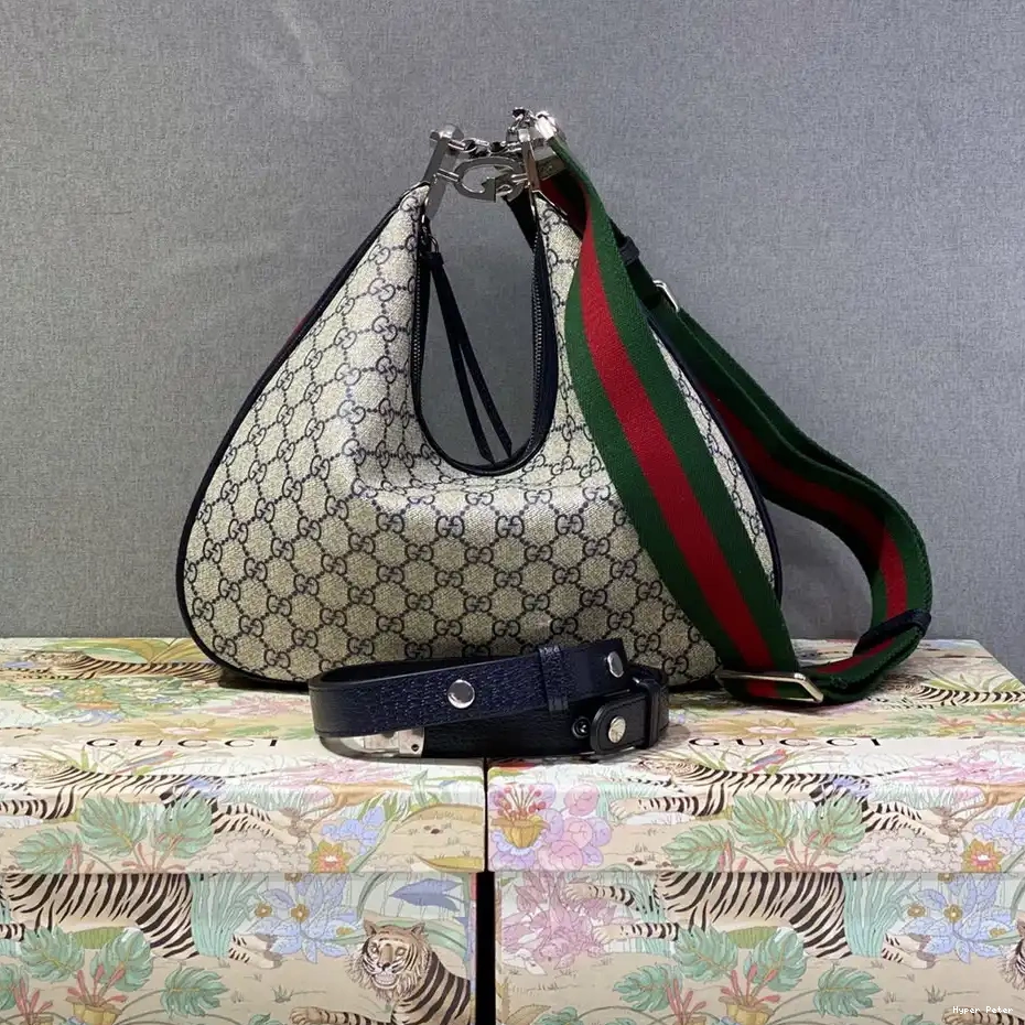 Hyperpeter large shoulder Attache GUCCI bag 0519
